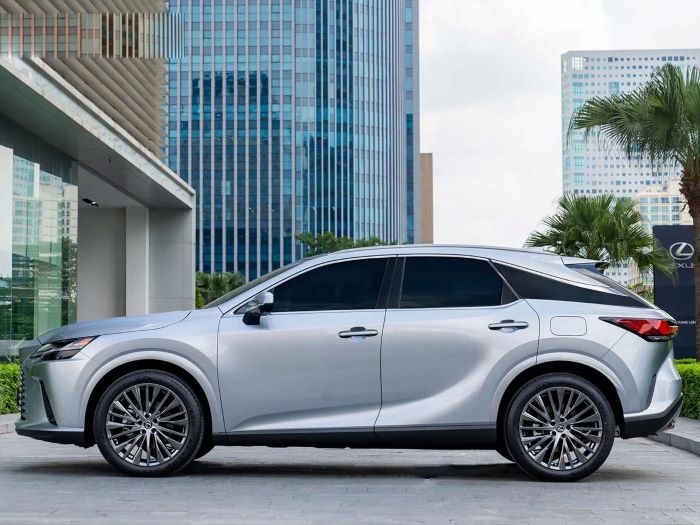 Lexus RX 350h Premium màu bạc ánh xanh Sonic Iridium (1L2)