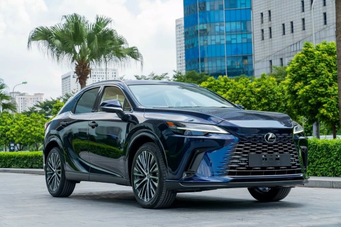 Lexus RX 350h Premium màu xanh Deep Blue (8X5)