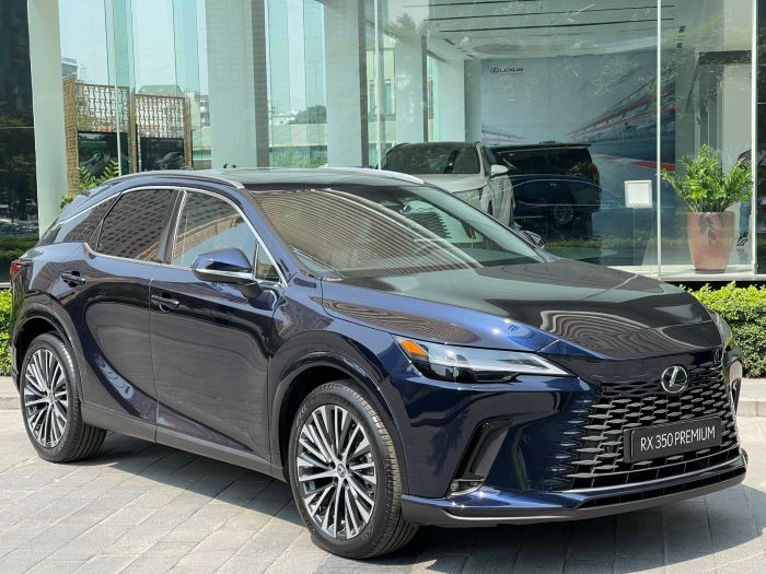 Lexus RX 350h Premium màu xanh dương Deep Blue (8X5)