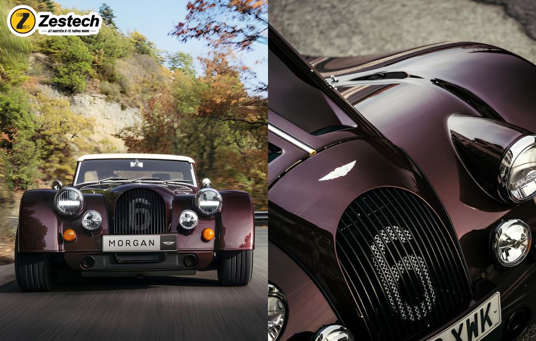 Thiết kế ngoại thất Morgan Plus 6 mang phong cách hoài cổ