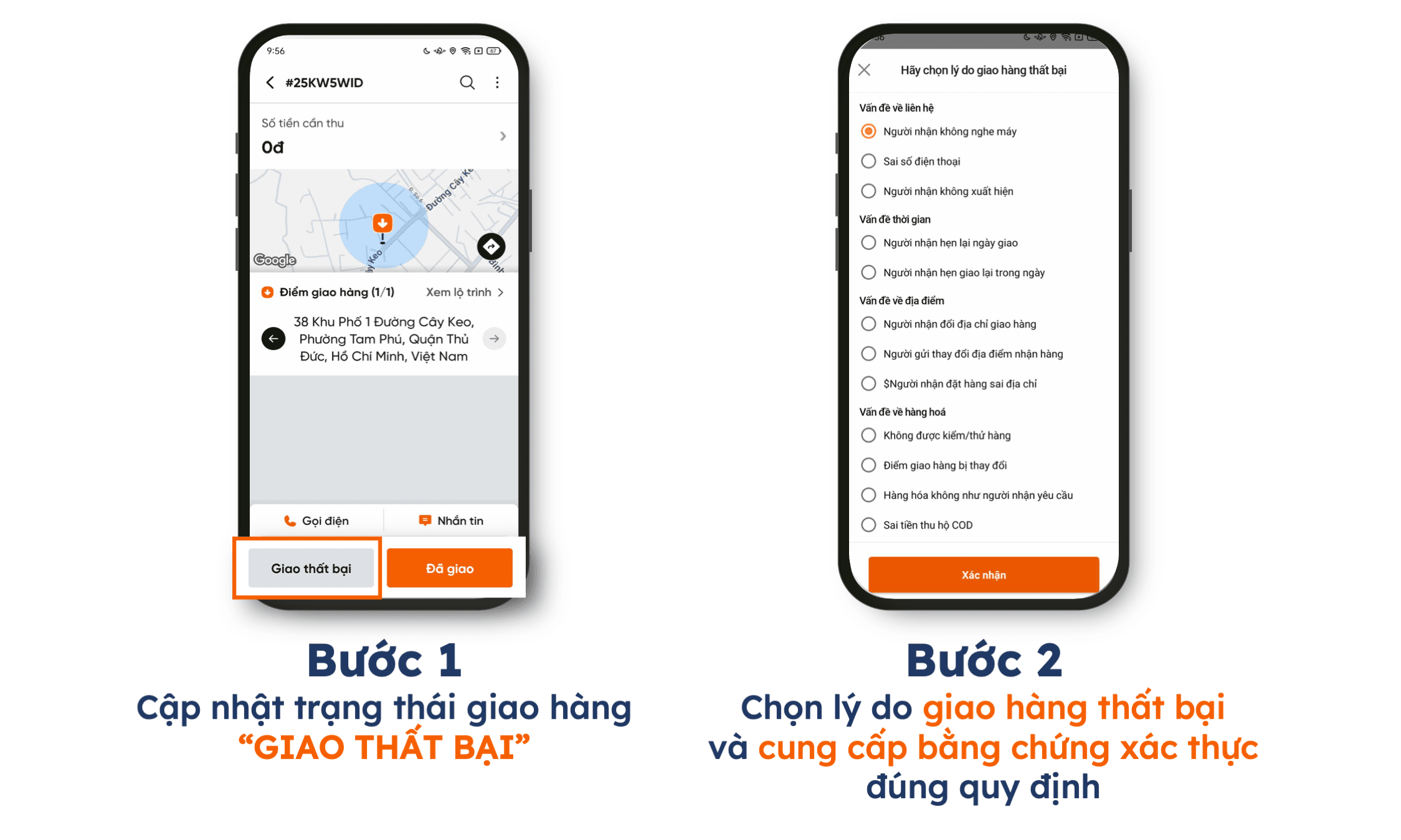 [THÔNG TIN VÀ QUY TRÌNH] GIAO HÀNG CÁC DỊCH VỤ 1H