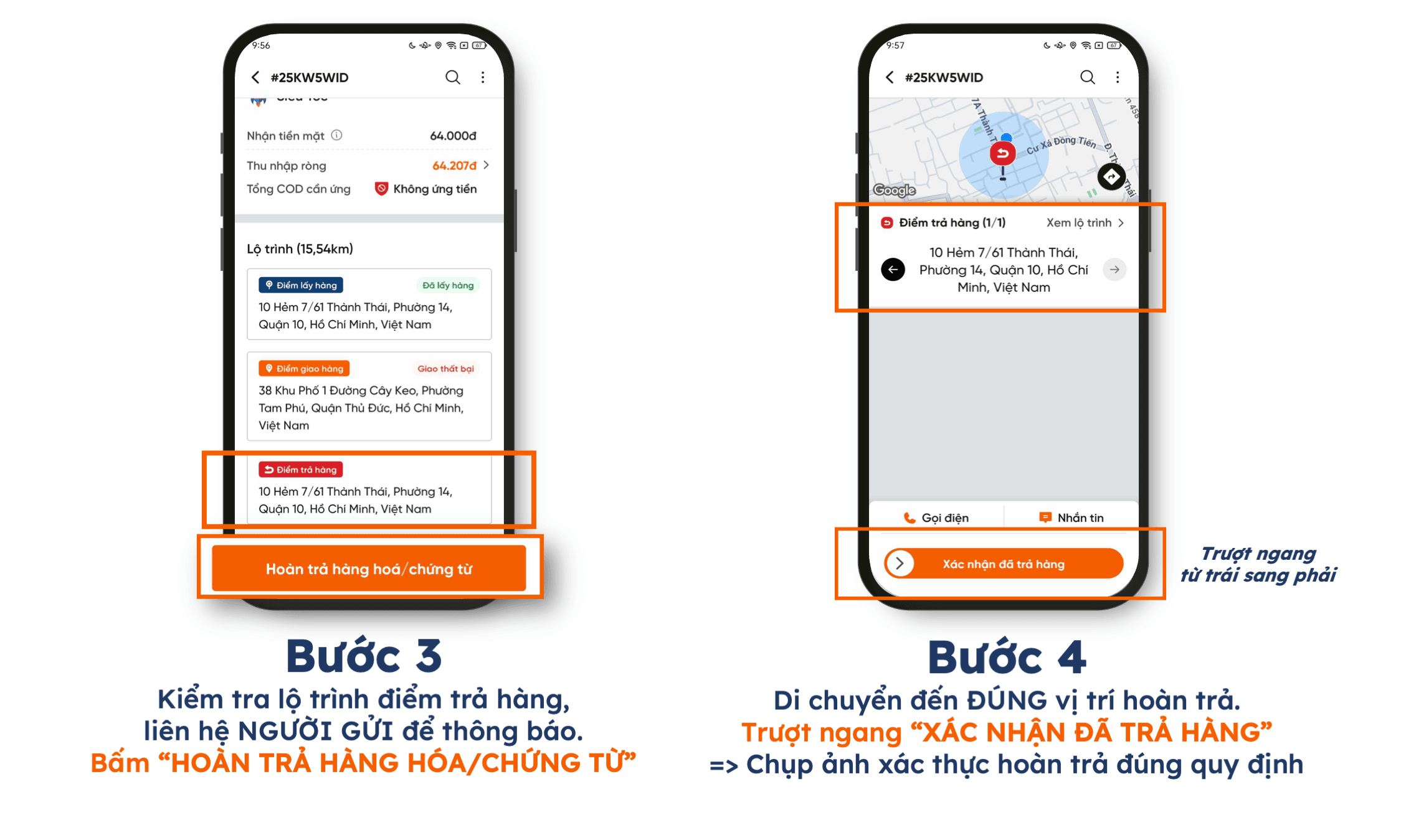 [THÔNG TIN VÀ QUY TRÌNH] GIAO HÀNG CÁC DỊCH VỤ 1H