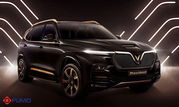 Hình ảnh xe ô tô Vinfast 7 chỗ màu đen