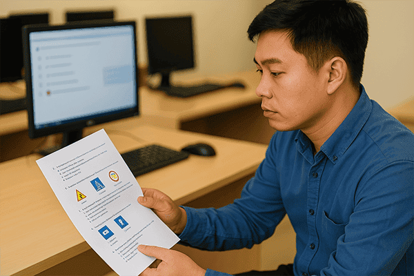 Cấu trúc đề thi lý thuyết cho hạng B và C của lái xe ô tô