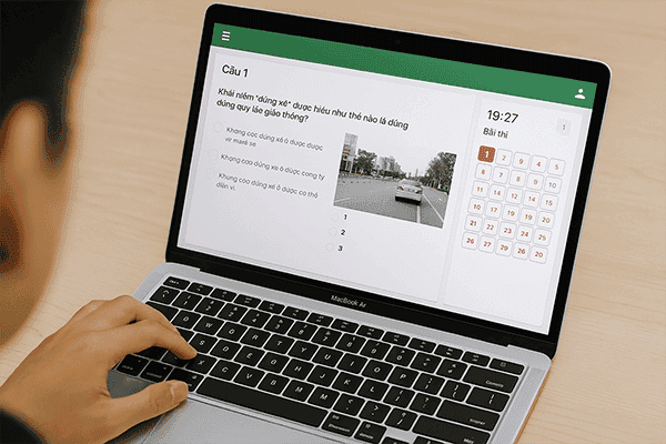 Hướng dẫn thi thử lý thuyết lái xe ô tô với phần mềm Taplai.com
