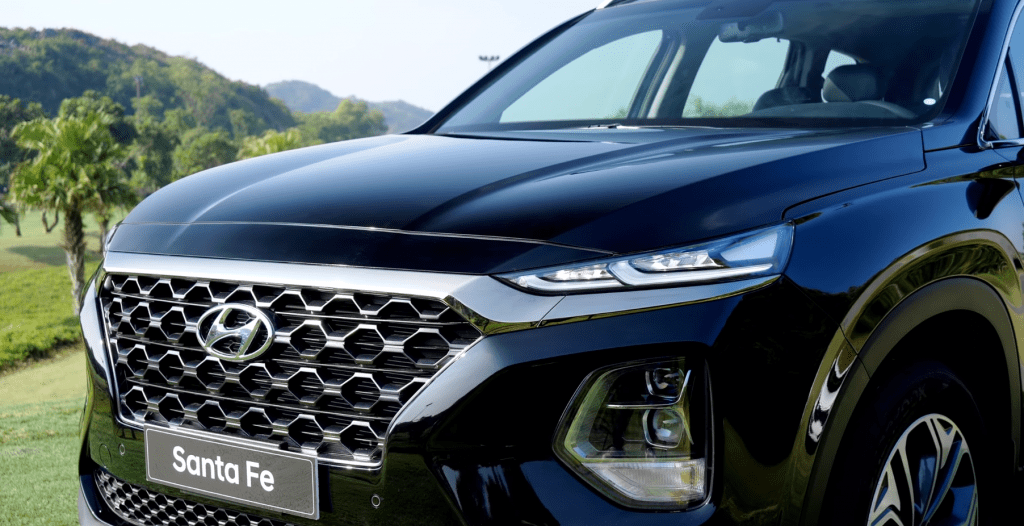 Đầu xe Hyundai santafe 2020 thiết kế ấn tượng thiết kế ấn tượng sang trọng