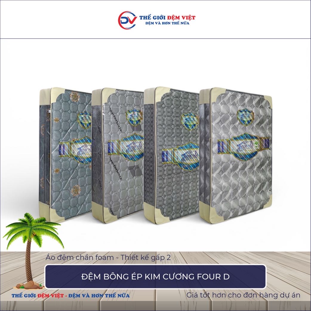 Đệm bông ép Kim Cương Four D