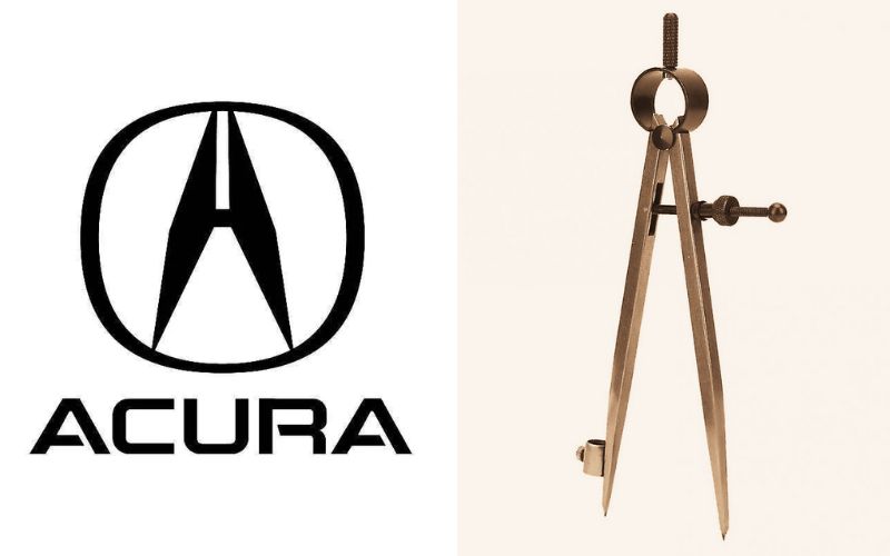Logo hãng xe hơi Acura Nhật Bản