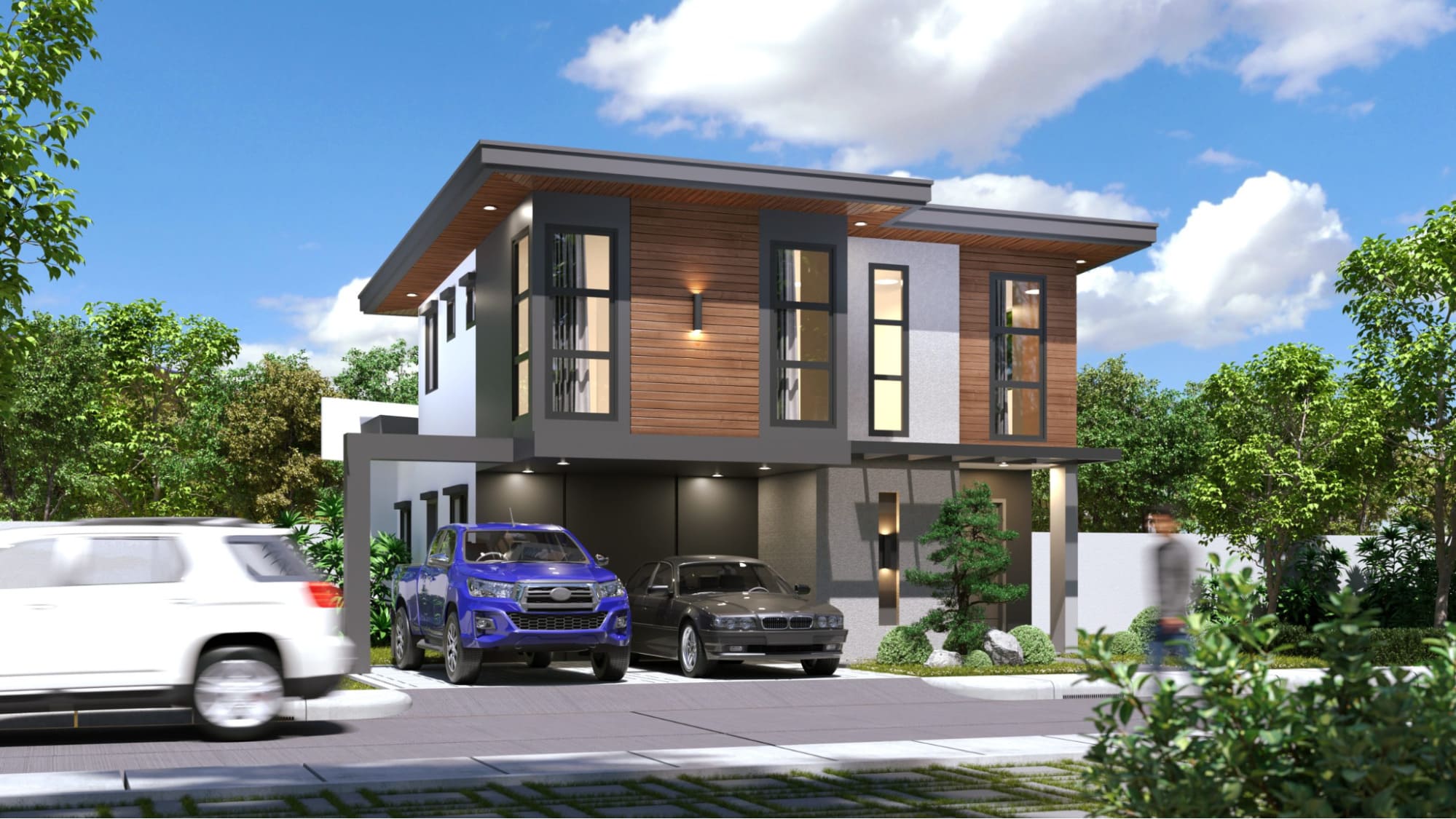 mẫu nhà 2 tầng nông thôn 500 triệu tiện nghi