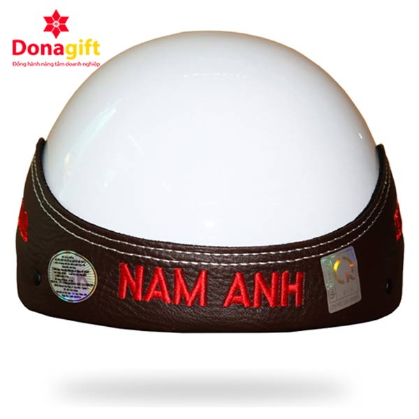 Nón bảo hiểm honda Nam Anh màu trắng