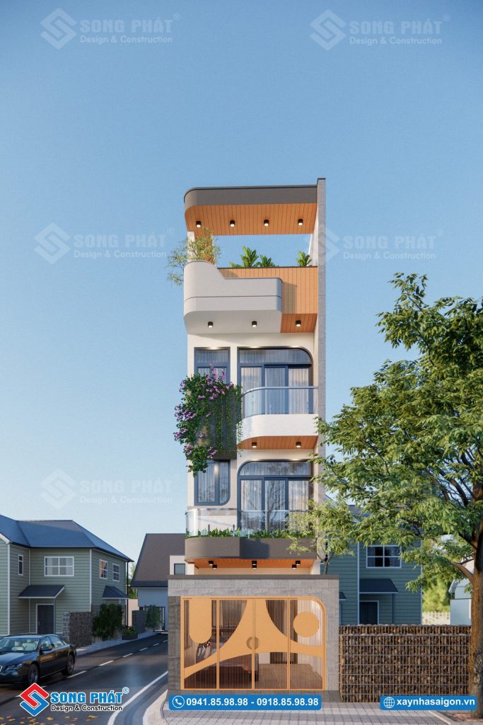 Nhà 4x16m trệt 2 lầu sân thượng