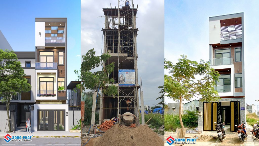 Nhà trệt lửng 3 lầu 4x17m CĐT anh Vinh Q. Tân Phú.