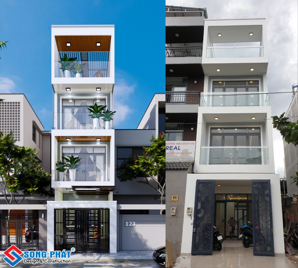 Nhà 4m với thiết kế phá cách