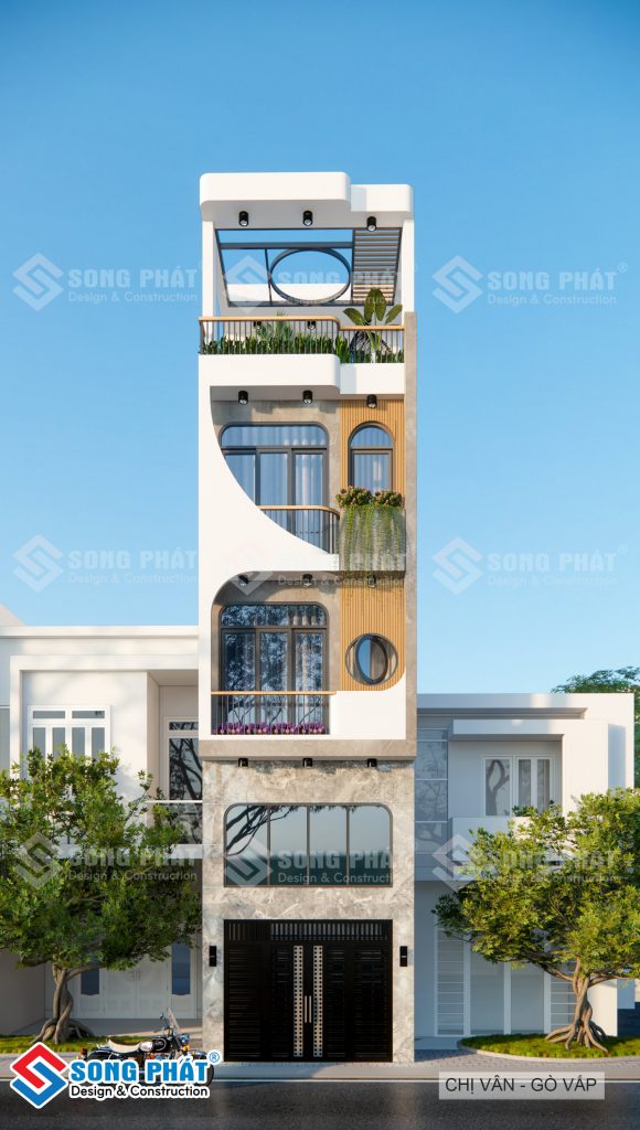 Nhà mái thái trệt lửng 2 lầu sân thượng 4.5x22m CĐT anh Chiểu - Q.Bình Tân.