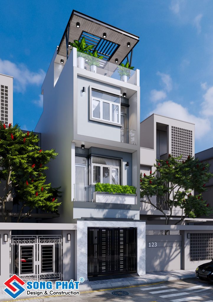 Hệ lam trang trí ngoại thất tảng bớt bức xạ cho ngôi nhà