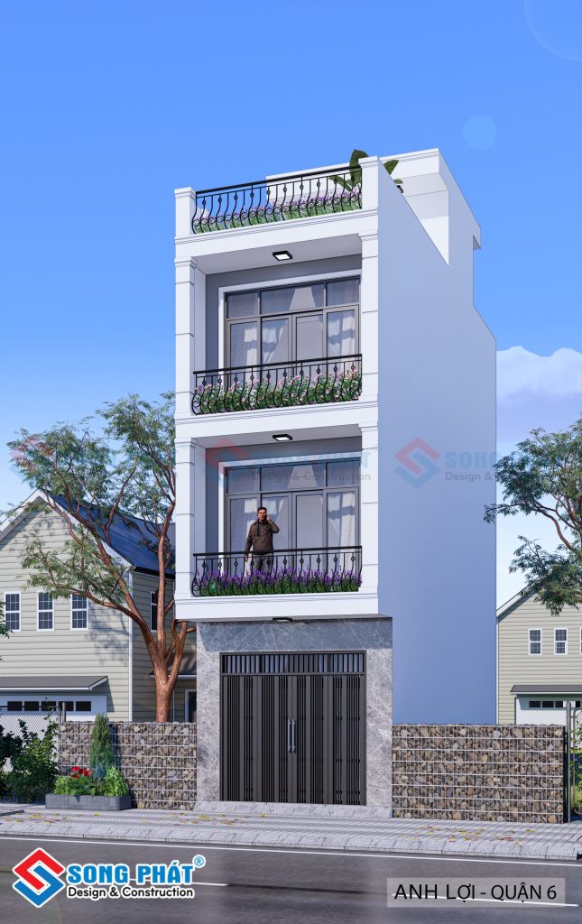 Nhà trệt 2 lầu sân thượng 4x18m, CĐT Anh Thông - Thủ Đức