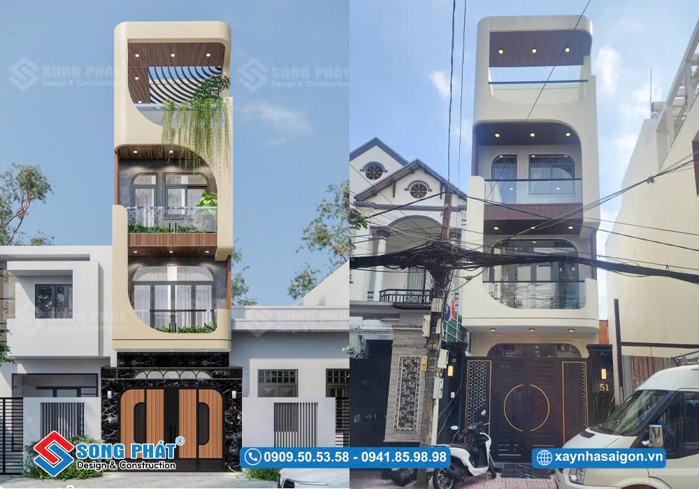 Nhà 4 tầng 4x17m kết hợp kinh doanh tại Tân Phú