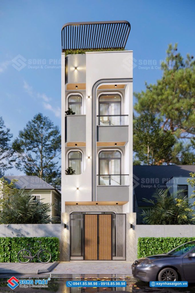 Nhà 4x16m Trệt lửng 2 lầu sân thượng, CĐT Anh Nam - Hậu Giang