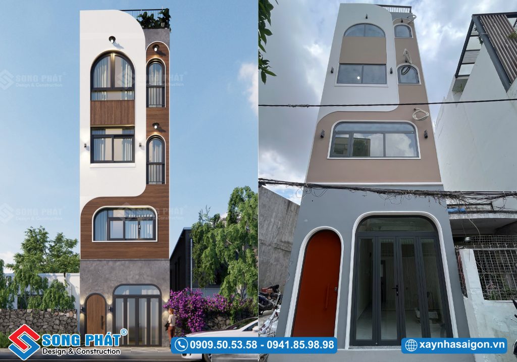 Nhà 1 trệt 2 lầu sân thượng 4x16m, CĐT Anh Thư - Tân Phú