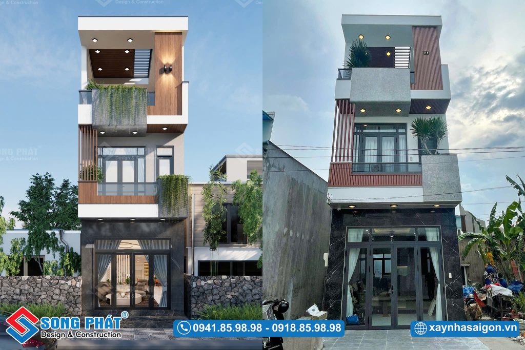 Nhà Trệt 2 lầu 4x18m - CĐT Anh Tài - Hóc Môn