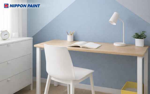 Phối màu xanh ghi khơi nguồn cảm hứng, học hành tiến bộ