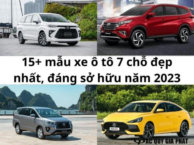 Top các mẫu xe ô tô 7 chỗ được ưa chuộng nhất