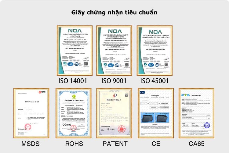 Những tiêu chuẩn mà thảm lót sàn ô tô đạt được là gì