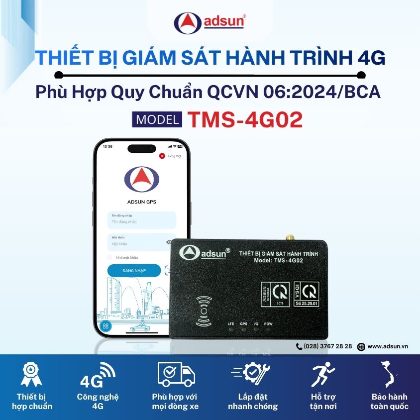Thiết bị giám sát hành trình TMS-4G02