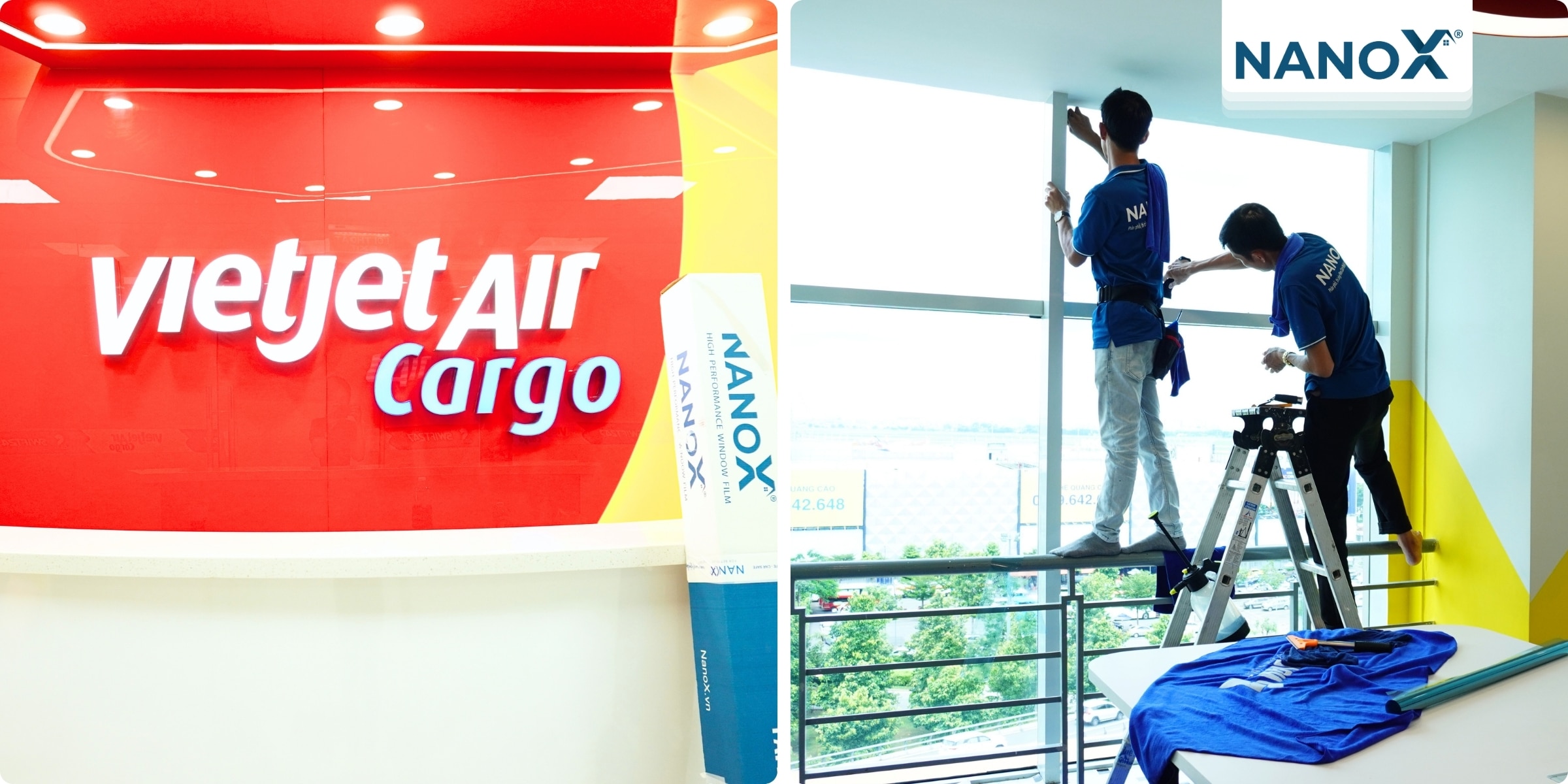 Dán kính cách nhiệt văn phòng Vietjet Air