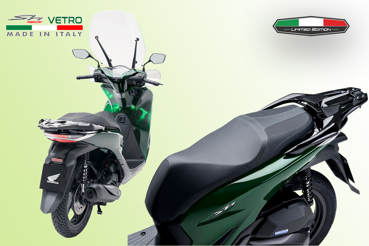 Cụm đèn LED và đèn định vị ban ngày SH 125i Vetro 2024 được thiết kế độc đáo