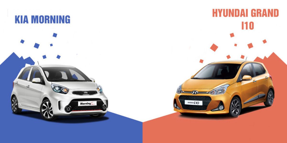 So sánh Kia Morning và Hyundai Grand i10 nên mua xe nào?
