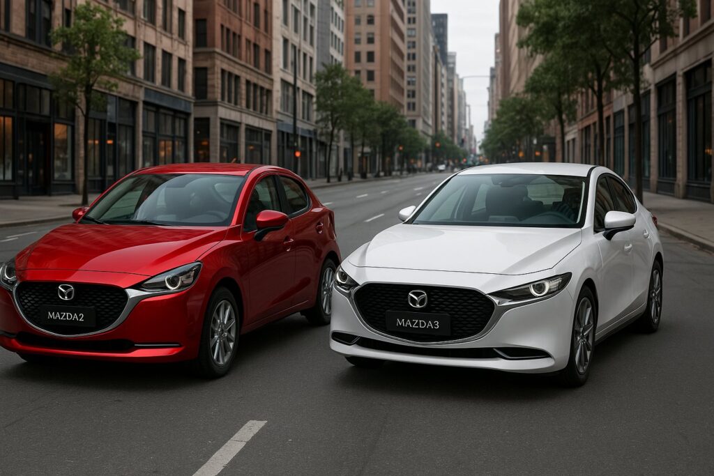 so sánh xe mazda 2 và mazda 3