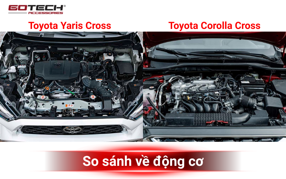 So sánh Corolla Cross và Yaris Cross về động cơ