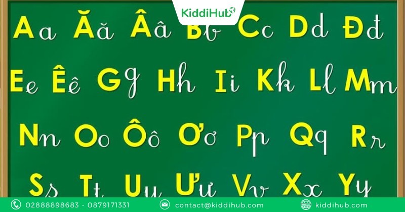 Bảng chữ cái tiếng Việt với 29 chữ đạt chuẩn Bộ Giáo dục và Đào tạo
