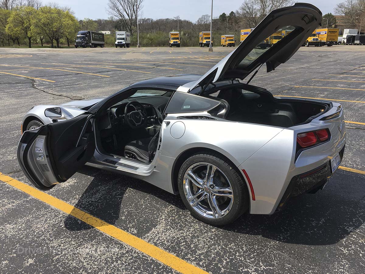 2016 Corvette Stingray black interior Passenger side