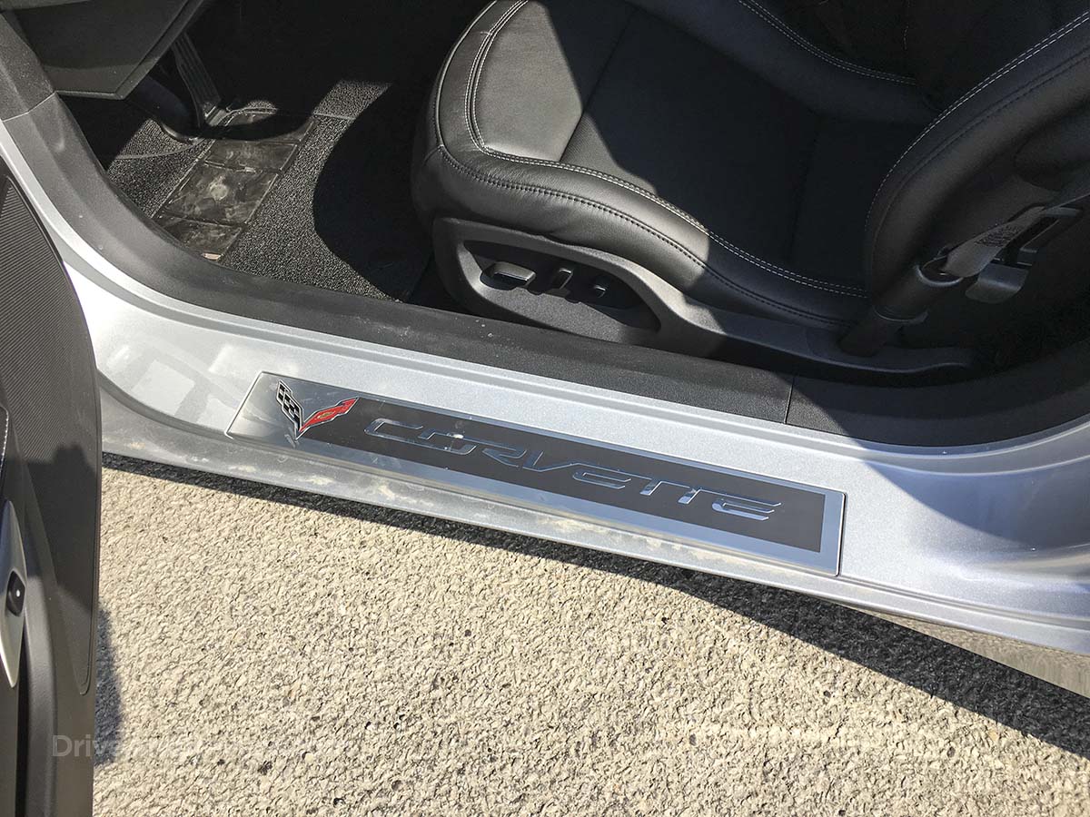 2016 Corvette Stingray center console with automatic gearshift lever