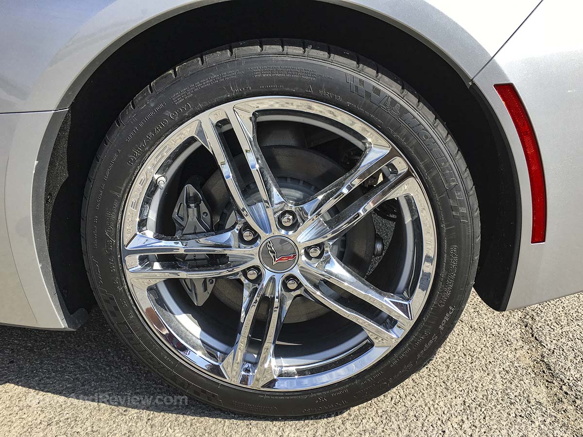 2016 Corvette Stingray chrome wheels on 285/35ZR19 Michelin tires