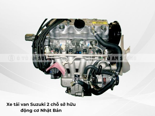 Xe tải van Suzuki 2 chỗ sở hữu động cơ Nhật Bản