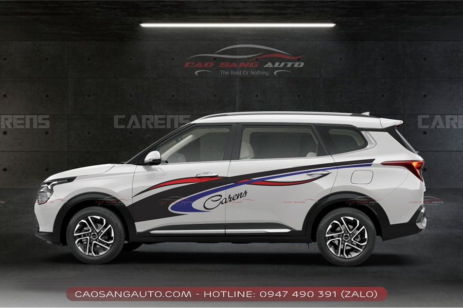 Tem sườn xe Kia Carens decal tốt nhất