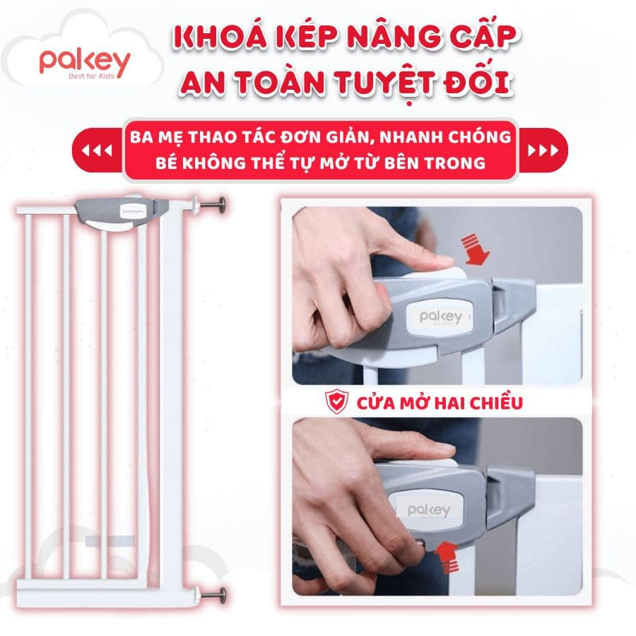 Thanh chắn cửa Pakey là một sản phẩm được đánh giá cao bởi nhiều ba mẹ về những đặc điểm nổi bật
