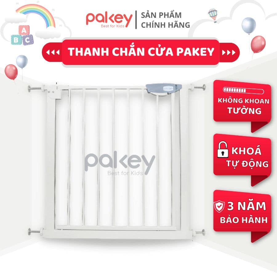 Cấu tạo của thanh chắn cửa Pakey làm từ vật liệu thép chắc chắn, đảm bảo khả năng chịu lực tốt và độ bền cao