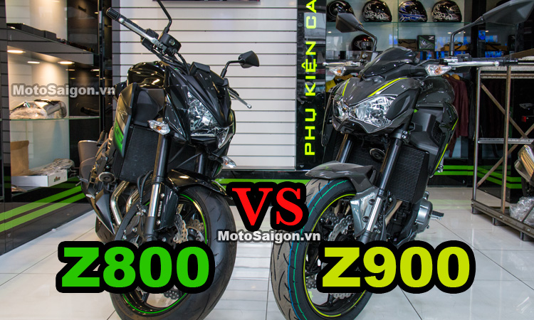 So sánh Kawasaki Z800 vs Z900 ngoại hình thông số giá bán