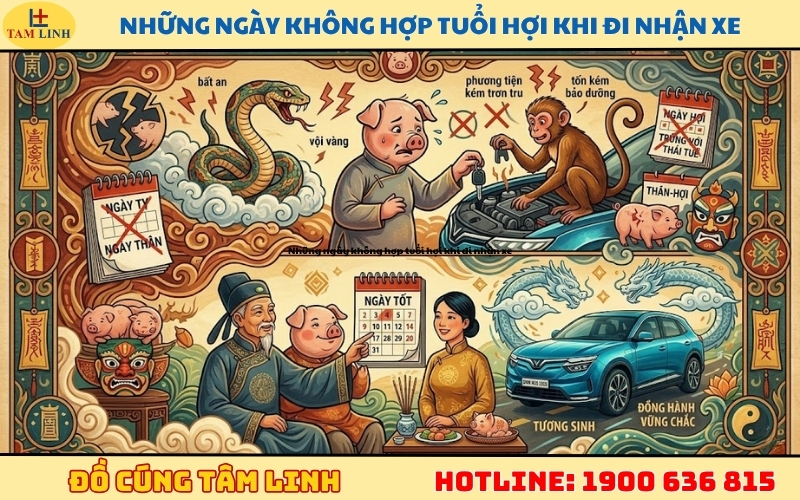Những ngày không hợp tuổi hợi khi đi nhận xe