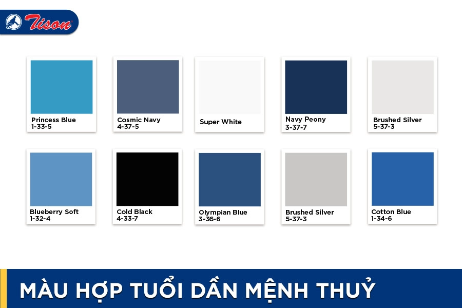 Màu hợp tuổi Dần mệnh Thủy năm 2023