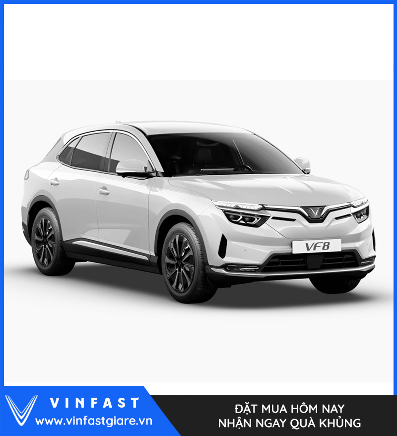 Vinfast VF8 Eco/ Plus Màu Trắng Bạc Giá Lăn Bánh Thông Số Tính Năng