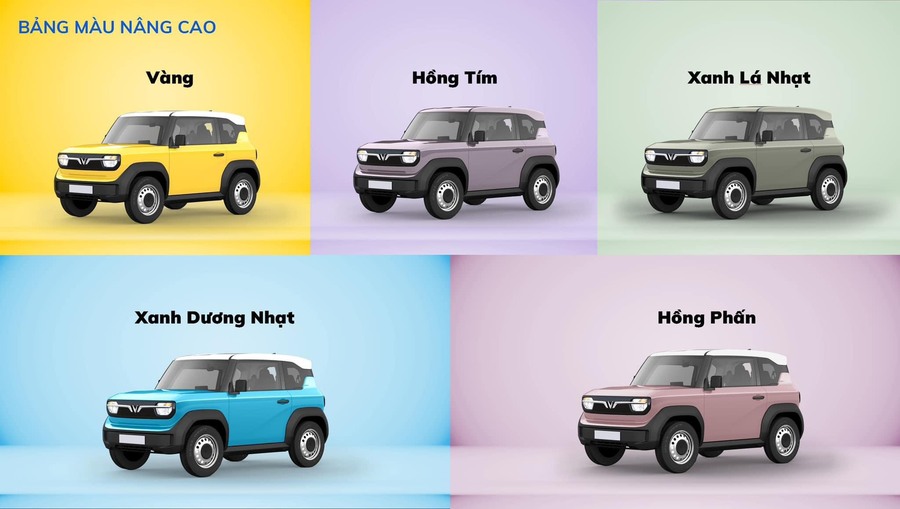 VinFast VF3 màu sắc