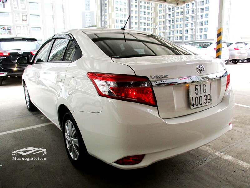 đuôi xe toyota vios 2017 cũ qua sử dụng