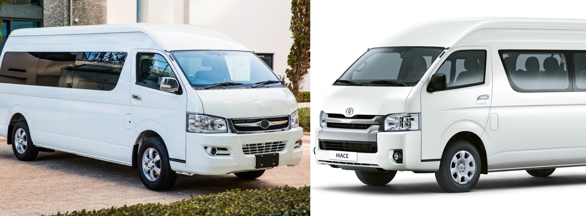 Xe 16 chỗ Toyota Hiace đời cũ bị hãng xe Trung Quốc nhái thiết kế