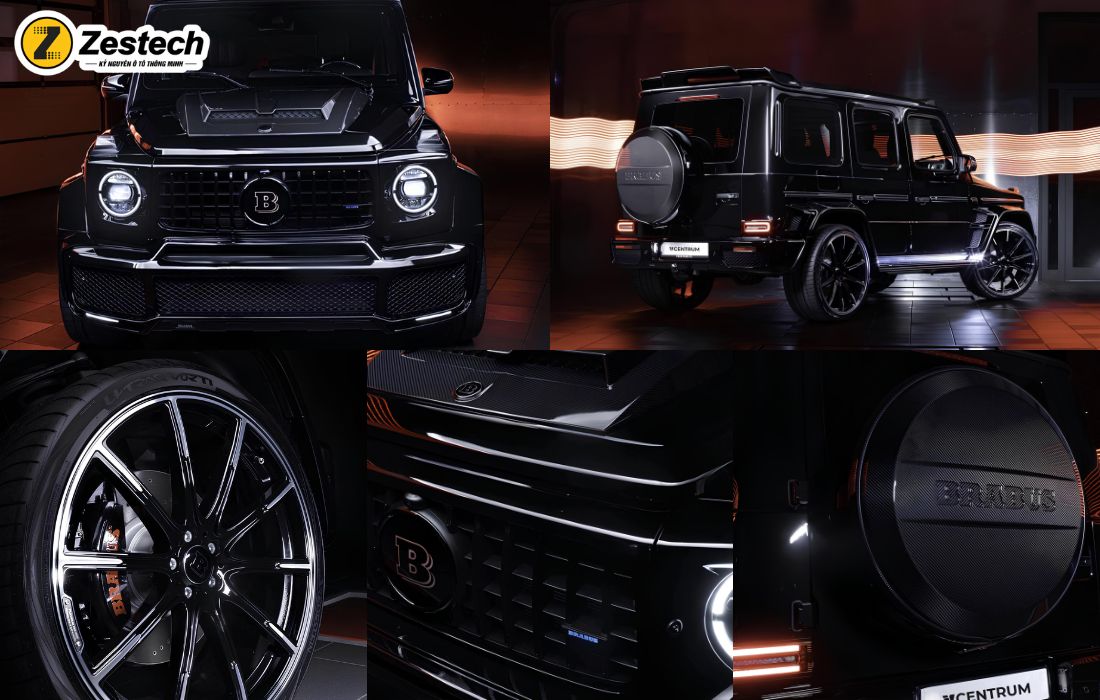 Brabus G800 sử dụng chất liệu carbon cho ngoại thất để giảm trọng lượng xe