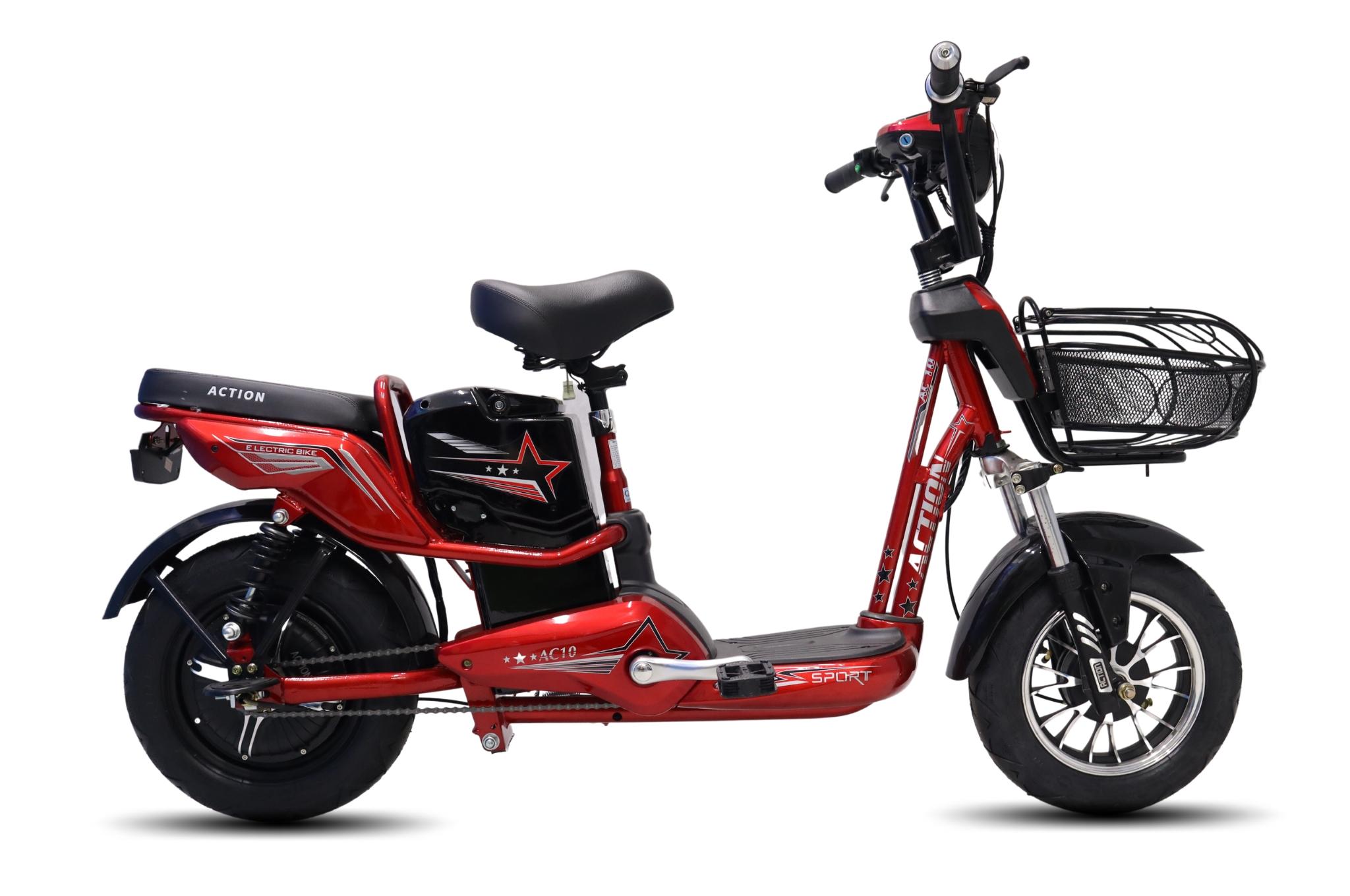Xe Đạp Điện 16 Inch Action AC 10-300 có rổ xe dung tích lớn